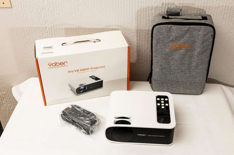 NEW!! YABER Bluetooth 5.0 Pro V8 1080P Native Projector Wifi 6
