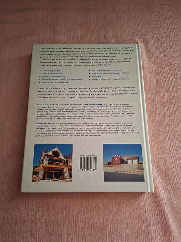 The Complete Book of Owner Building in South Africa Penny Swift Vaughn Goodbrand Janek Szymanowski