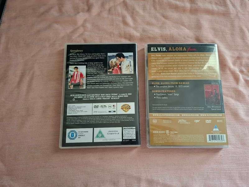Elvis Presley 2 dvds, magazine and 2 plaques
