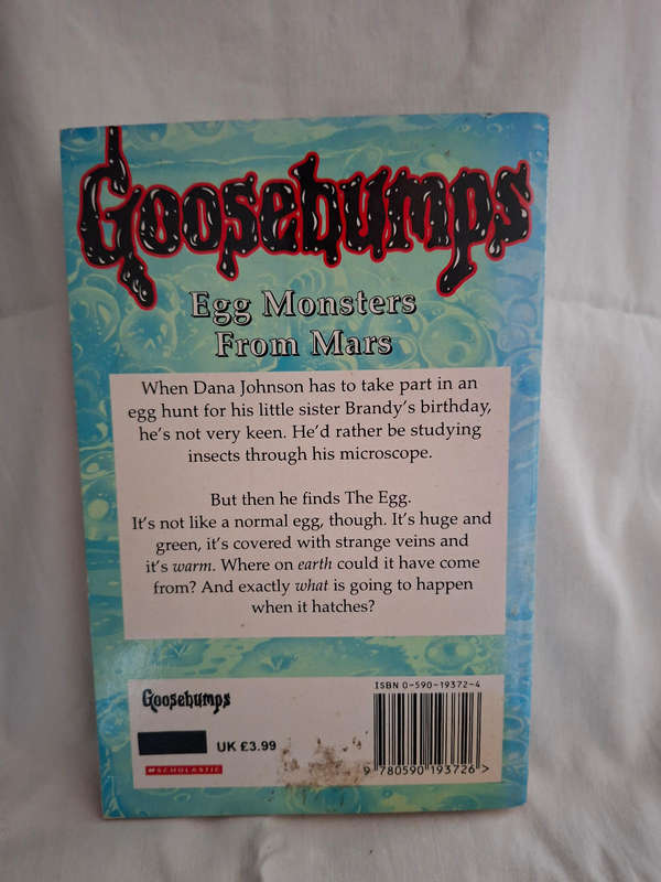 R.L. Stine Goosebumps Egg Monsters From Mars