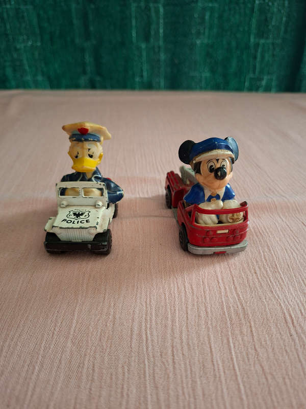 Mickey Mouse and Donald Duck matchbox cars