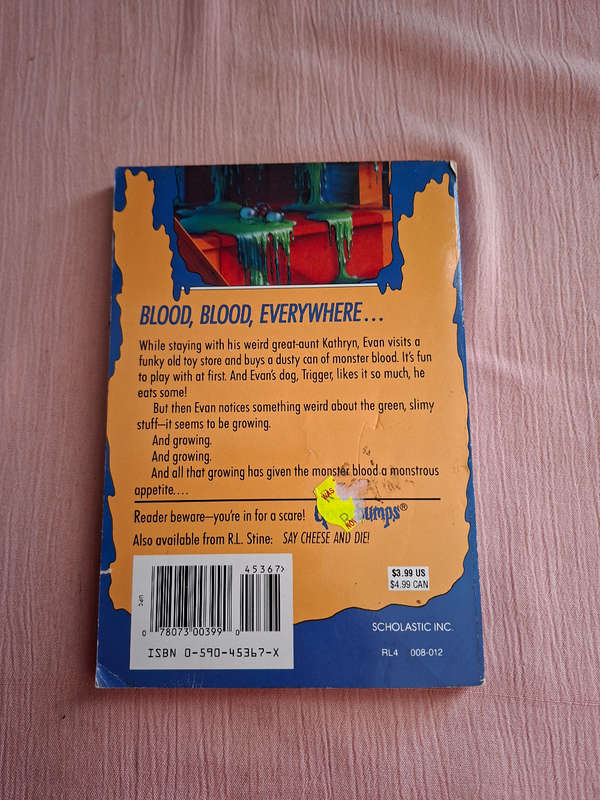 R.L. Stine Goosebumps Monster Blood