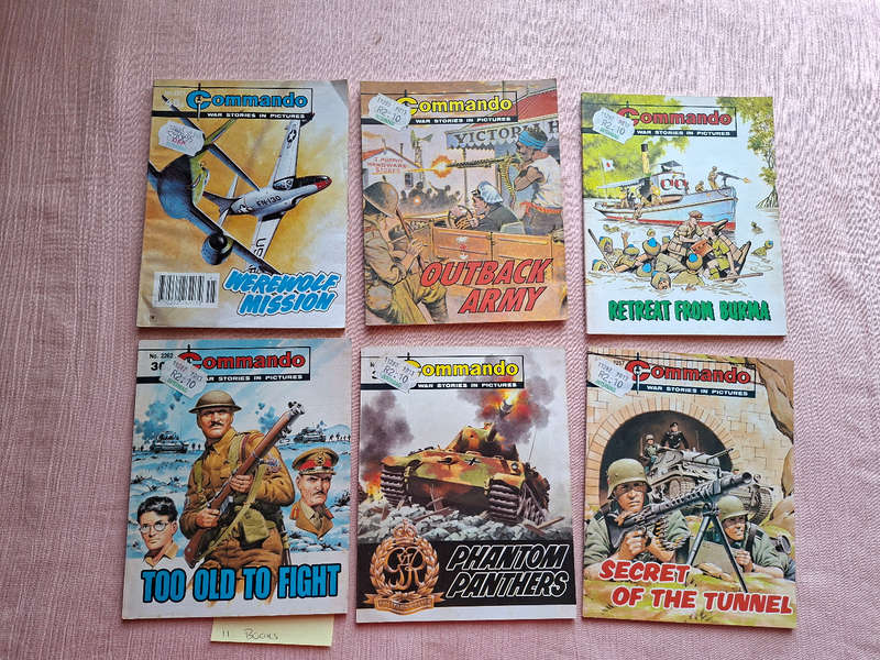 Commando War stories in pictures x 11 books
