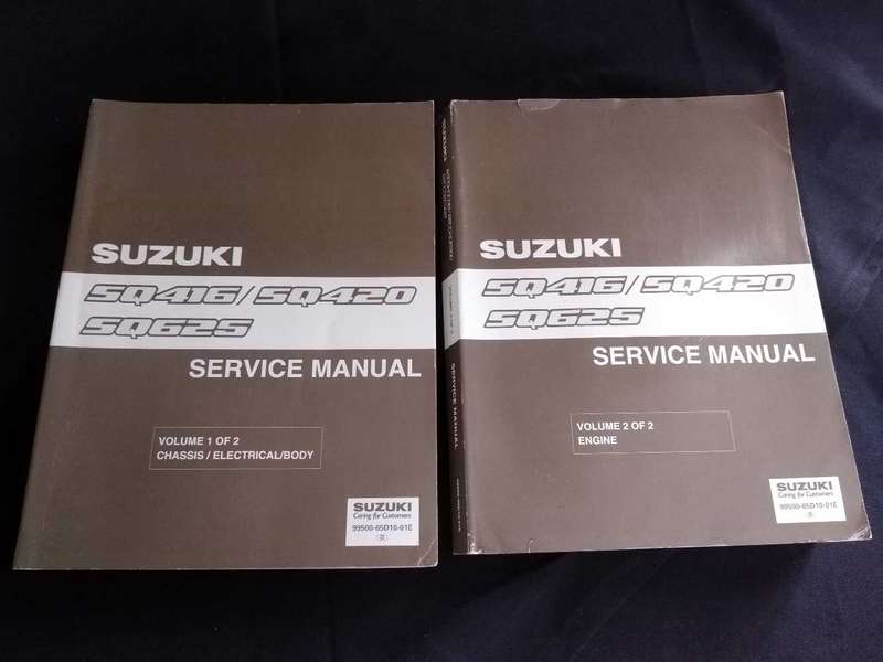 Suzuki SQ416/SQ420/SQ625 Service Manual Volume 1 and 2