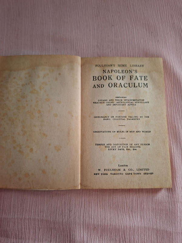 Napoleon's Book of Fate Foulshams Home Library