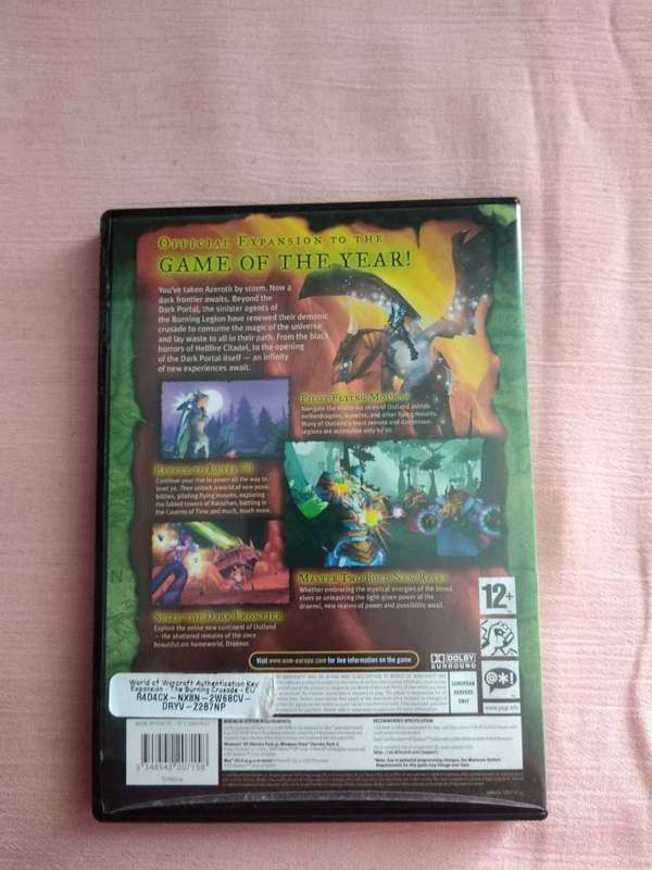 World of WarCraft Teh Burning Crusade PC Game