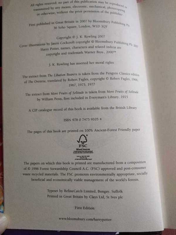 Harry Potter and the Deathly Hallows J. K. Rowling