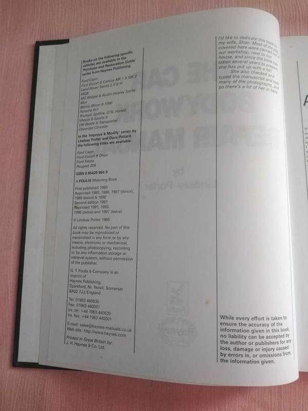The Car Bodywork Repair Manual Lindsay Porter