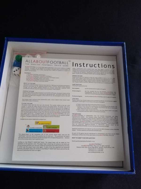 All about Football boardgame