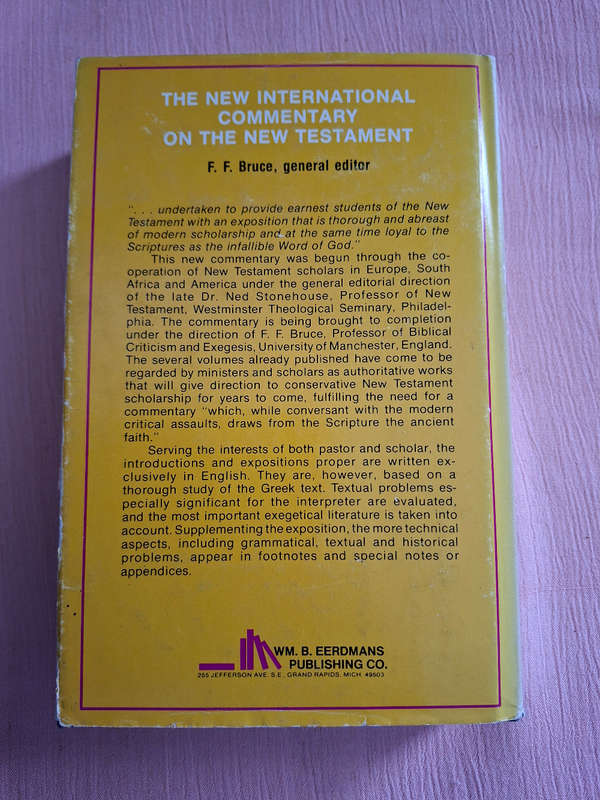 The New International Commentry on the New Testament The Book of the Acts  F.F. Bruce