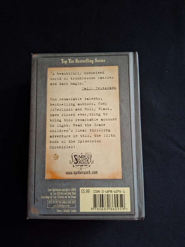 Tony  DiTerlizzi and Holly Black Spiderwick Chronicles Book 1, 2, 3, 4 and 5