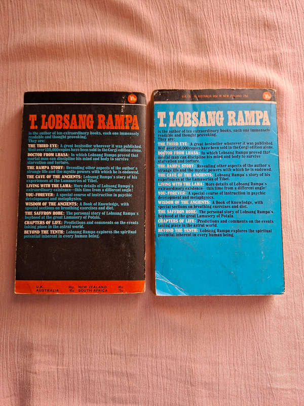 Lobsang Rampa The cave of the Ancients & The Saffron Robe