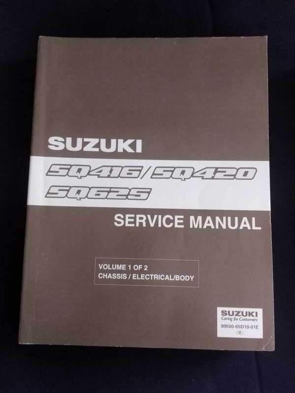 Suzuki SQ416/SQ420/SQ625 Service Manual Volume 1 and 2