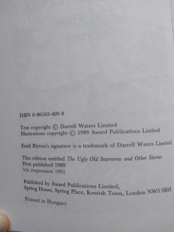 Enid Blyton The Ugly Old Scarecrow and other stories