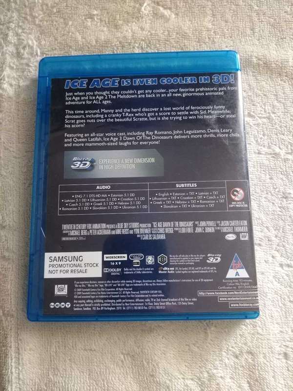 Blu-ray 3D Ice Age 3 Dawn of the Dinosaurs