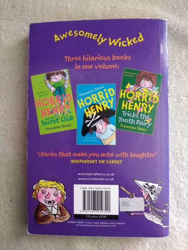 Francesca Simon A Handful of Horrid Henry 3 books in 1