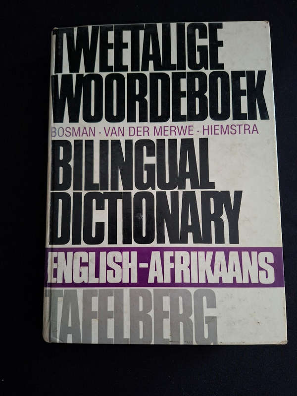 Tweetalige Woodrdeboek Bosman, Van Der Merwe, Hiemstra