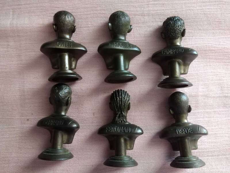6 Football Player Heads