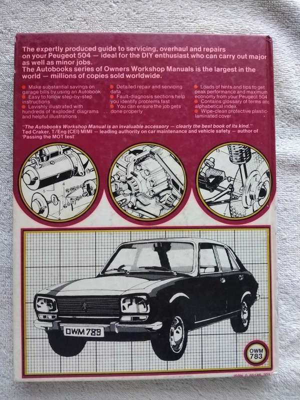 Peugeot 504 Owners Workshop Manual