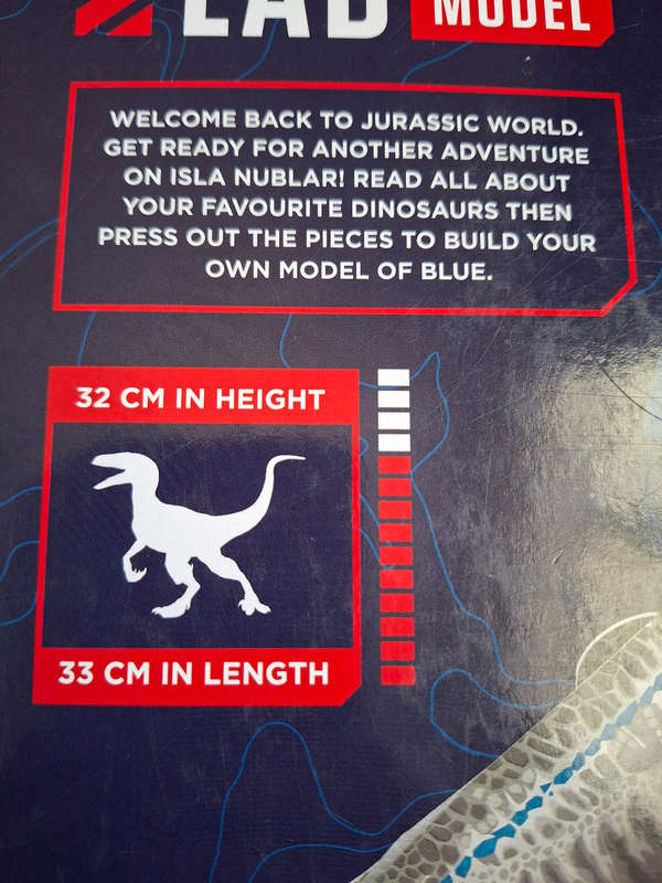 Jurassic World Fallen Kingdom Raptor Lab book and model