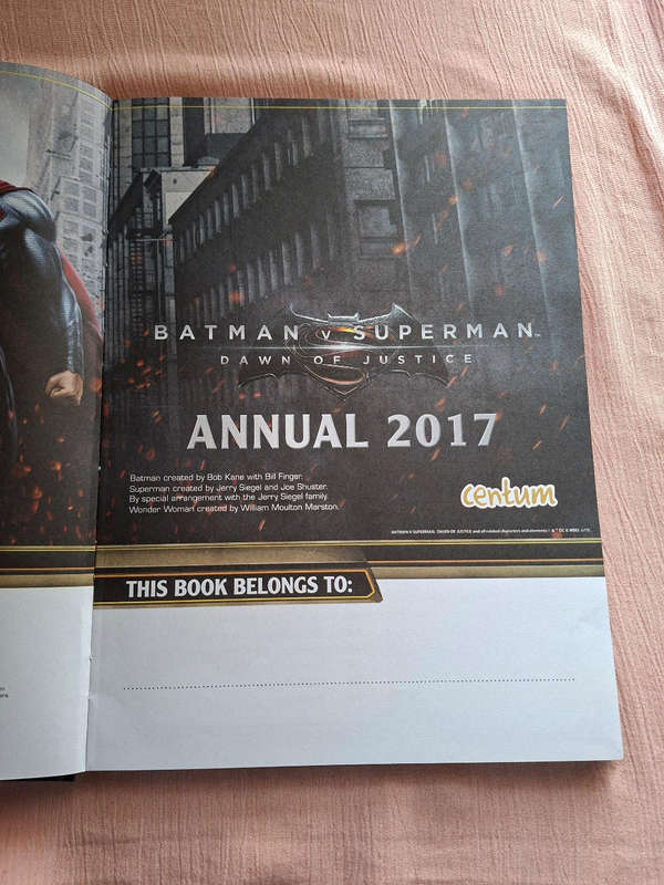 Batman v Superman Dawn of Justice Annual 2017