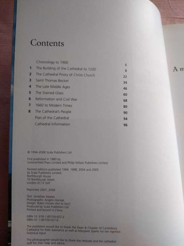 Canterbury Cathedral in Jonathan Keates & Angelo Hornak