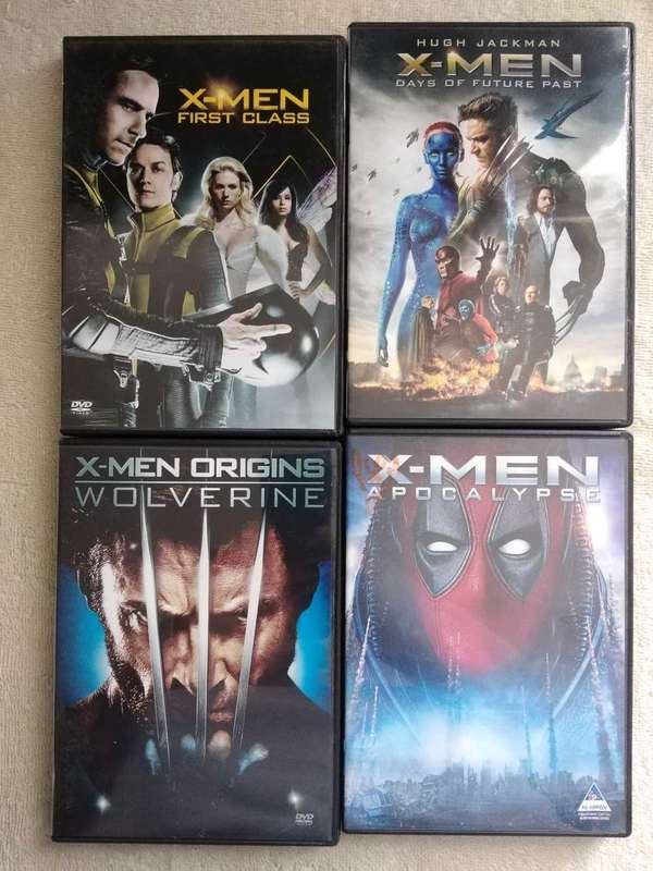 X-men set of 8 dvds