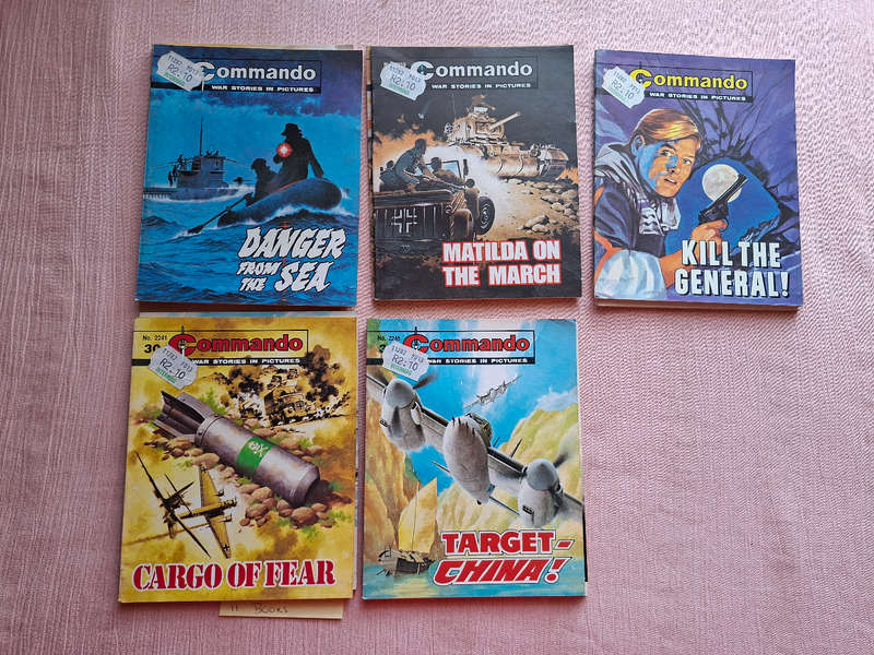 Commando War stories in pictures x 11 books