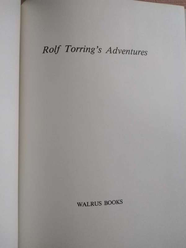 Rolf Torring's Adventures Volume 1 and 2