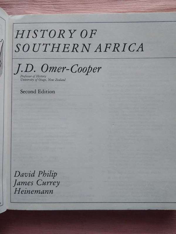 History of South Africa J. D. Omer-Cooper