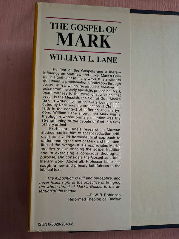 The New International Commentry on New Testament The Gospel of Mark