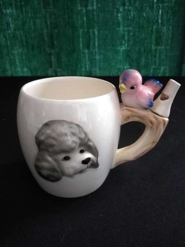 Poodle themed Bird Whistle Mug