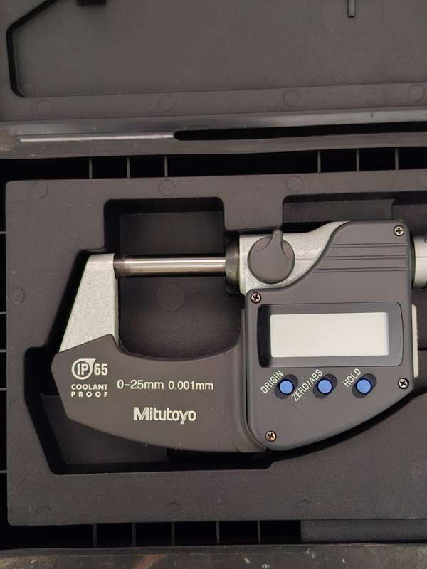 Micrometer 0 mm to 25 mm Mitutoyo 0.001 mm