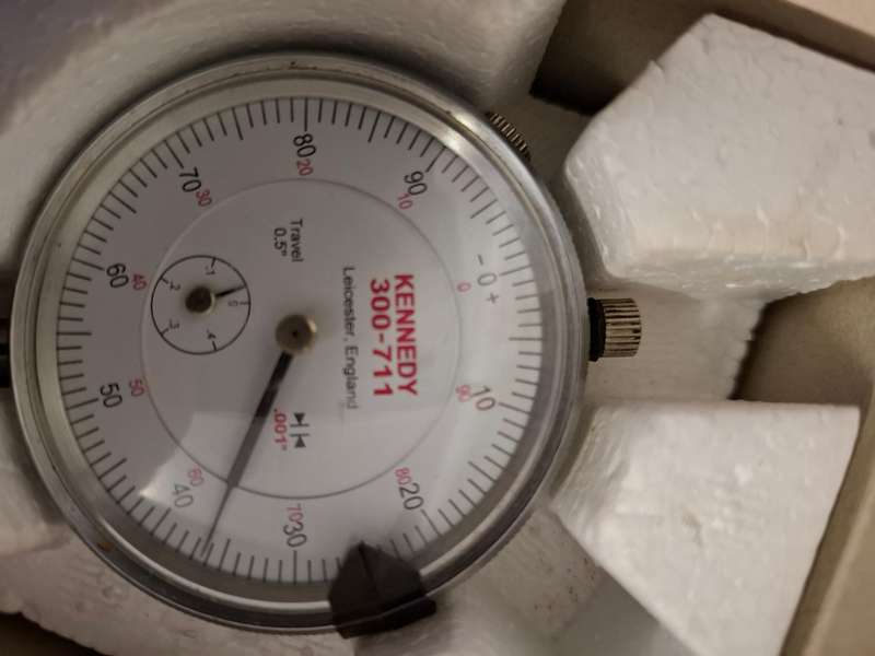 Dial Gauge Kennedy 300-711 Travel 0.5" x 0.001"  c/w Magnetic stand  kanatec CB-B