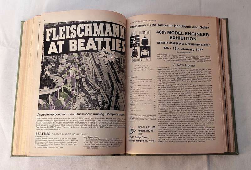 Leather Binder - Model Engineer Exhibition London - Souvenir Handbook & Guide