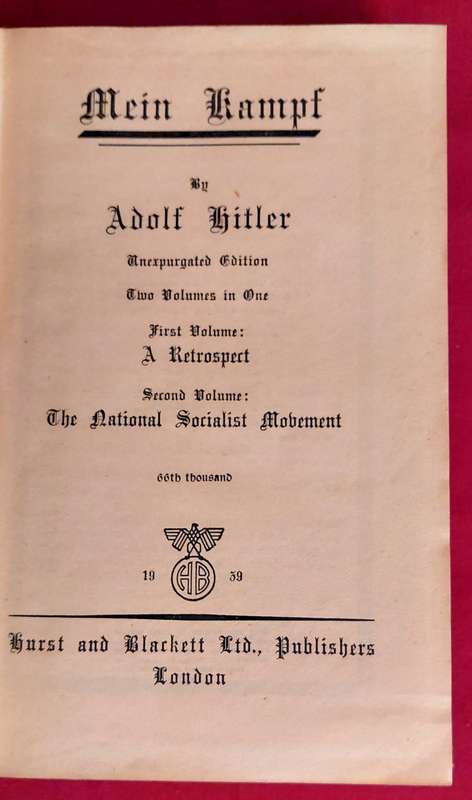 Mein Kampf - Adolf Hitler - (1939 English Translation)