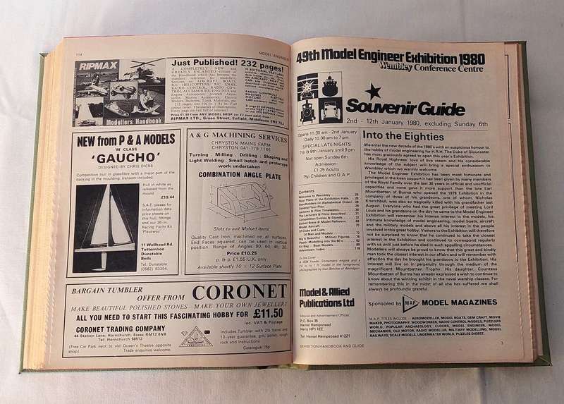 Leather Binder - Model Engineer Exhibition London - Souvenir Handbook & Guide