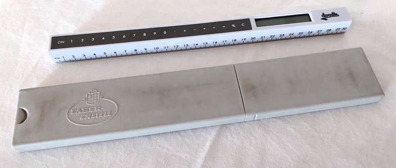 Vintage collectable Faber-Castell 52/82 slide rule with the original casing - Made in Switzerland