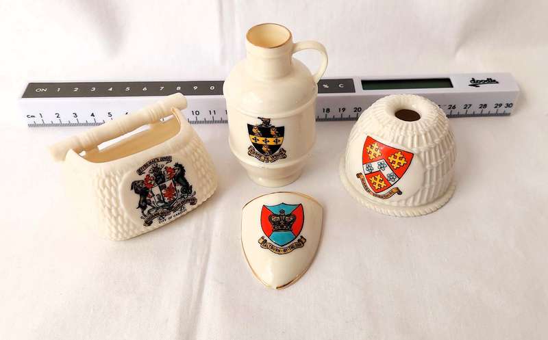 4 Off - Collectable Miniature Crested China Models by W H Goss