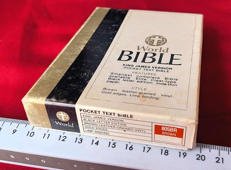 World Bible - KJV - Pocket Text (Smallest complete Bible available)