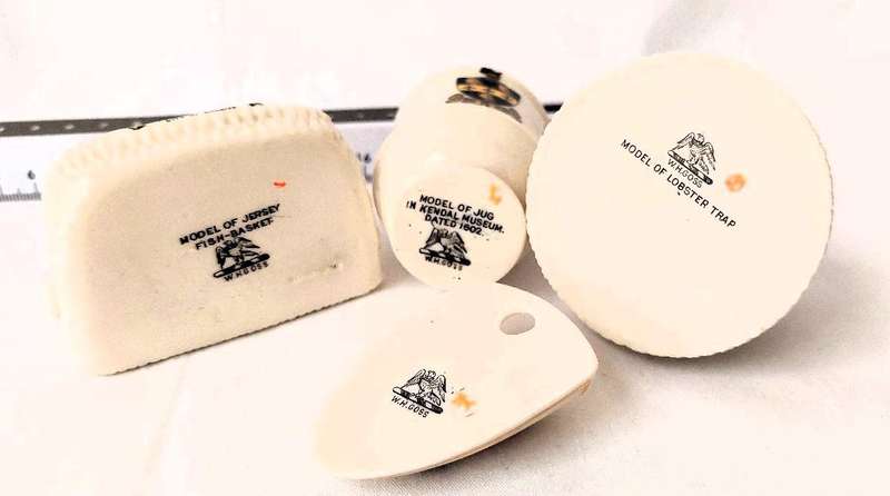 4 Off - Collectable Miniature Crested China Models by W H Goss