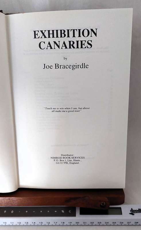 Exhibition Canaries -Joe Bracegirdle