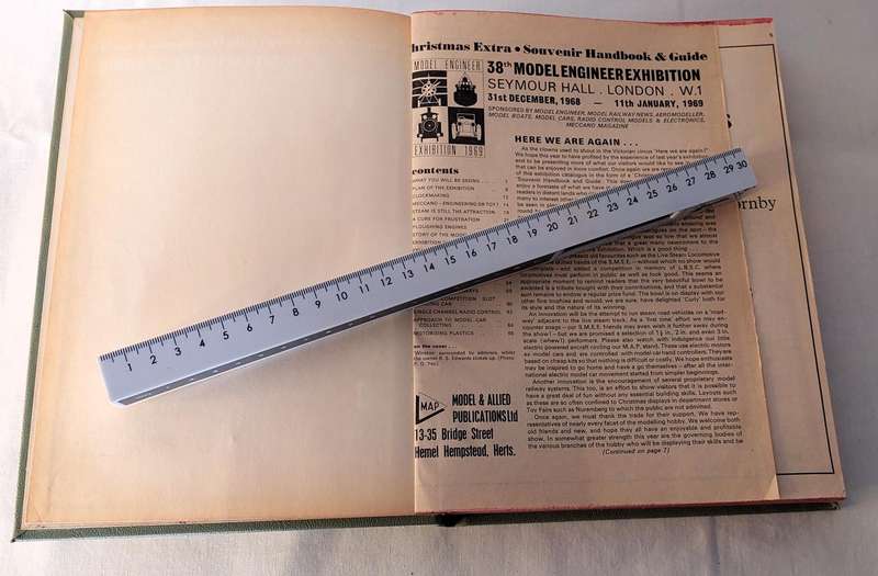 Leather Binder - Model Engineer Exhibition London - Souvenir Handbook & Guide
