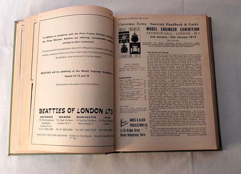 Leather Binder - Model Engineer Exhibition London - Souvenir Handbook & Guide