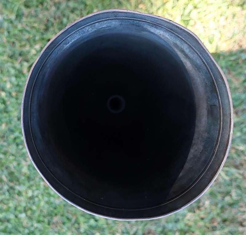 Vintage Brass Shell Casing -M490 / 105 mm (4,1 inch) Heat