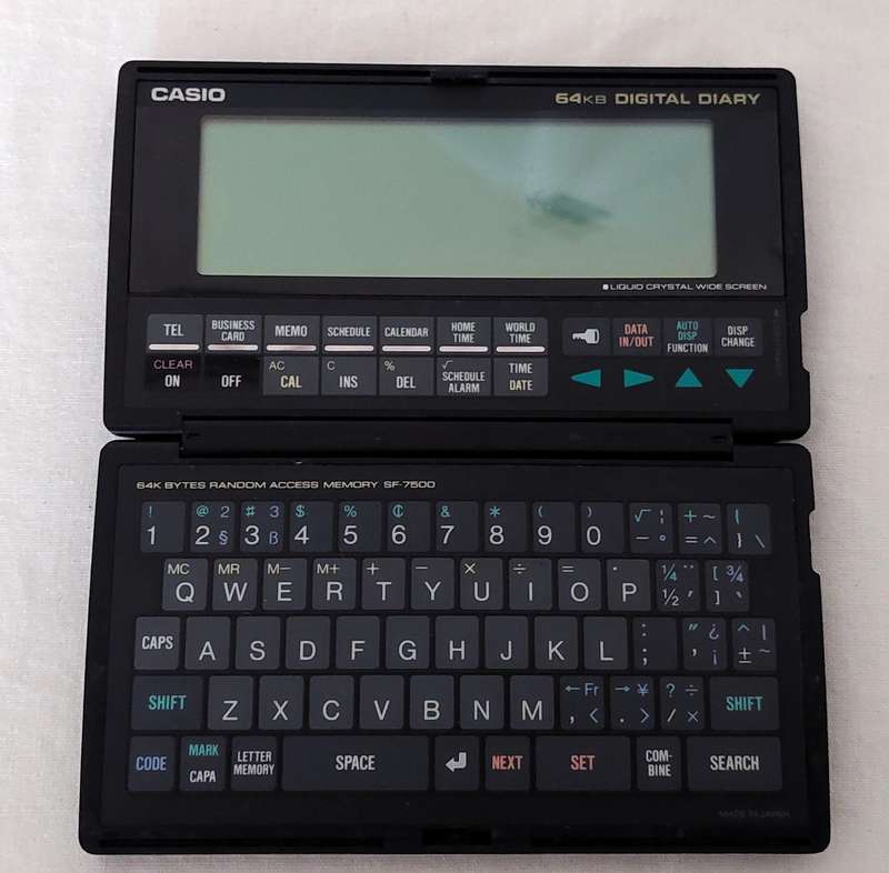 Vintage CASIO Digital Diary SF - 7500