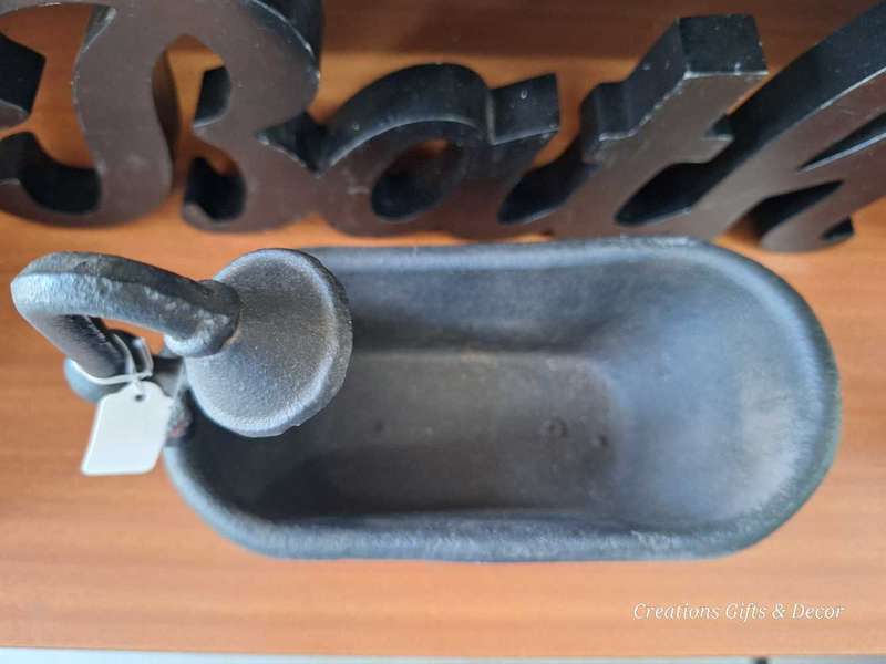 Miniature Vintage Cast Iron Bathtub