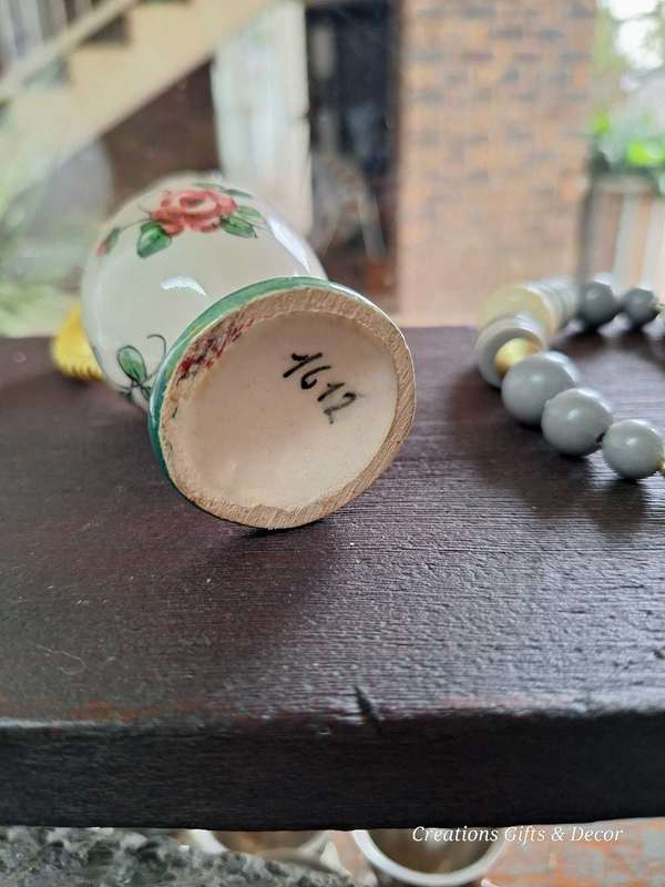 Small Vintage Hand Painted Vase