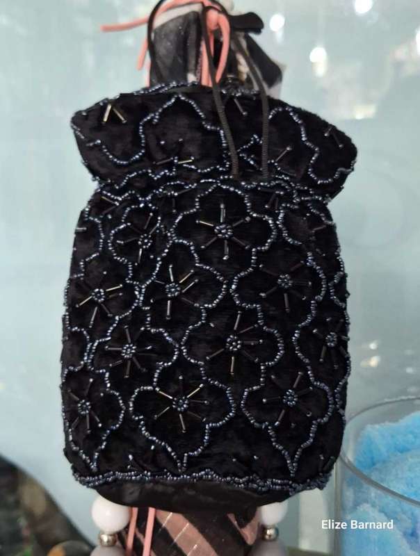 Vintage Velvet Beaded Bag