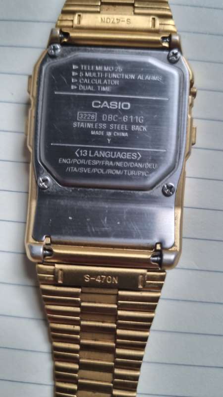 Casio calculator watch
